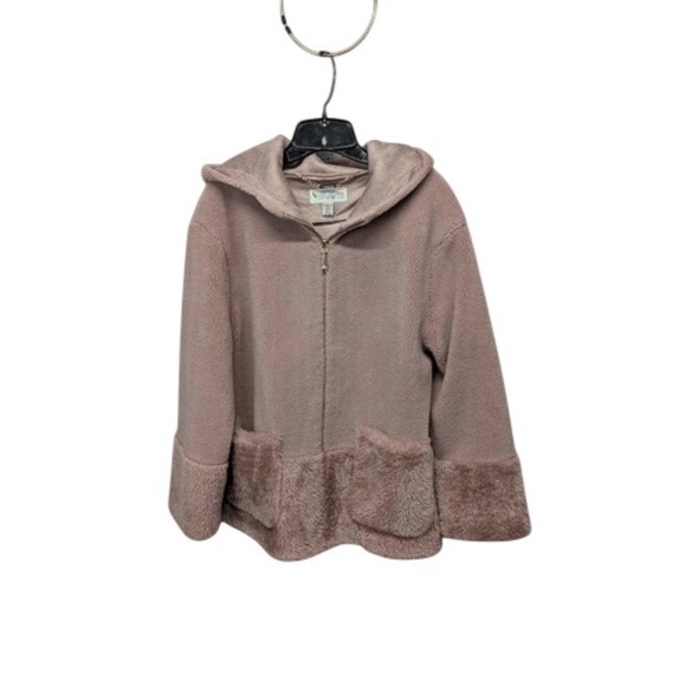 Koolaburra by‎ UGG Ice Rose Sherpa Faux Fur Hooded Jacket Womens Medium M New